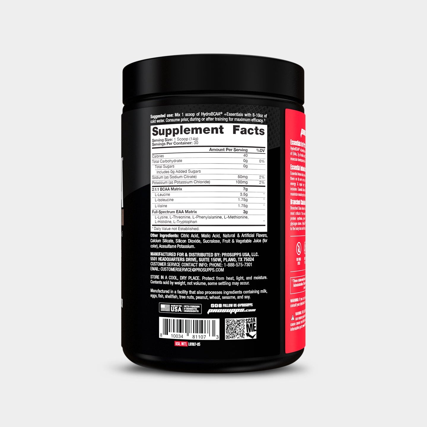 Pro Supps HydroBCAA Plus Essentials - Bodybuilding.com